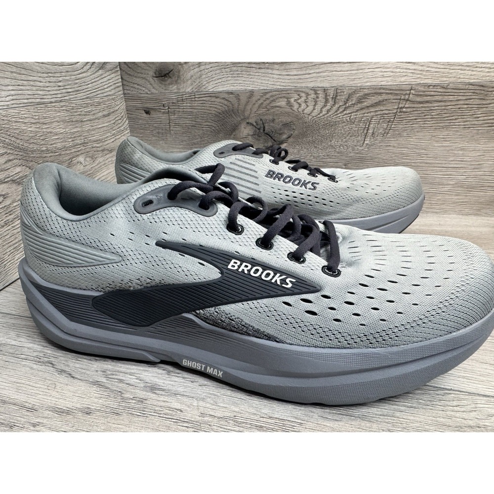 Brooks Ghost Max Mens 14 Wide 2E Grey Running Shoes 1104642E069 DNA LOFT v2 - Picture 3 of 12
